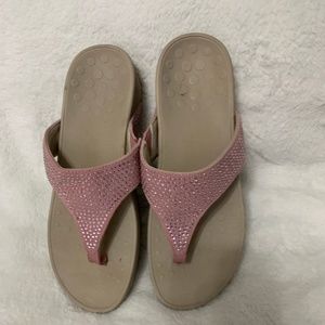 Vionic pink sandals, size 10